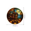 1-10PCS Halloween Stickers with Crow Cat Castle Tree Pumpkin Design Non Adhesive Electrostatic Window Film for Home Decoration