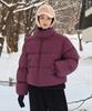 Minimalproject Minimal Glossy Crop Puffer Short Jacket Mpj109 [Wine]