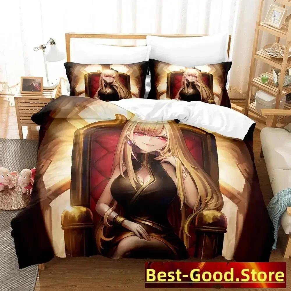 Marin Kitagawa Bettwäsche-Set Einzelbett Twin Full Queen King Size Bettwäsche-Set Erwachsener Kinderzimmer Bettbezug-Sets Anime Bettwäsche-Set