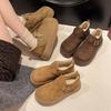 Retro cotton shoes women's winter new velvet snow boots thick-soled warm velvet women