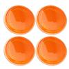 4 pièces Réflecteurs Ronds Orange 45mm Réflecteur Rond Adhésif Universel pour Remorques Camions Voitures Bateaux Camping-cars Caravanes Garages
