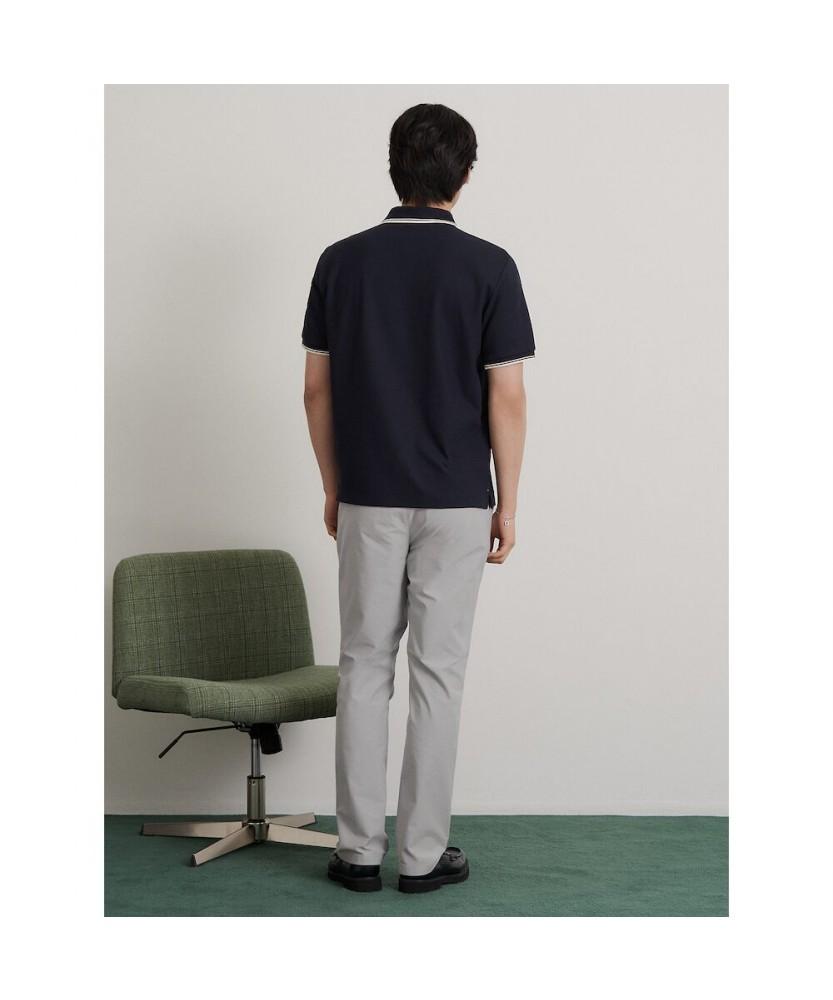 Binpolmen Cotton Blend Stretch Standard Fit Pants Light Gray