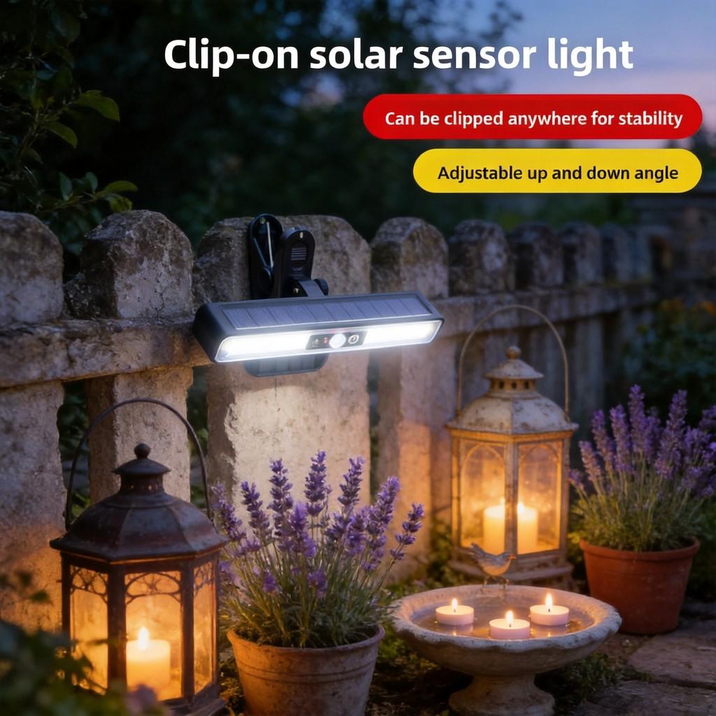 Solar Outdoor Garden Light With Motion Sensor Waterproof Led For Pathway And Yard Illumination