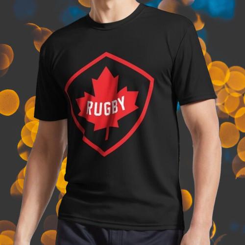 New Shirt RUGBY CANADA Logo T-Shirt Funny American Usa Unisex Size S-5XL L