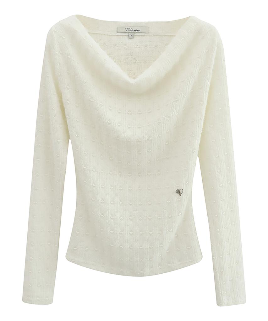 VIVACIOUS Diane Drape Knit Tee_2Colors