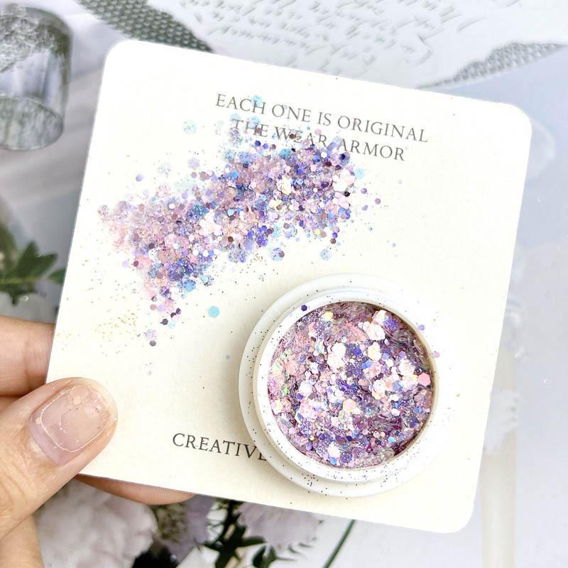 Fairy Eyes Nail Art Sequins - Net Red Gradient Glitter - Korean Large Sequins - Eye Makeup - Nail Art