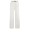 Edition Gao Yuanyuan White Cotton Linen Denim Jeans