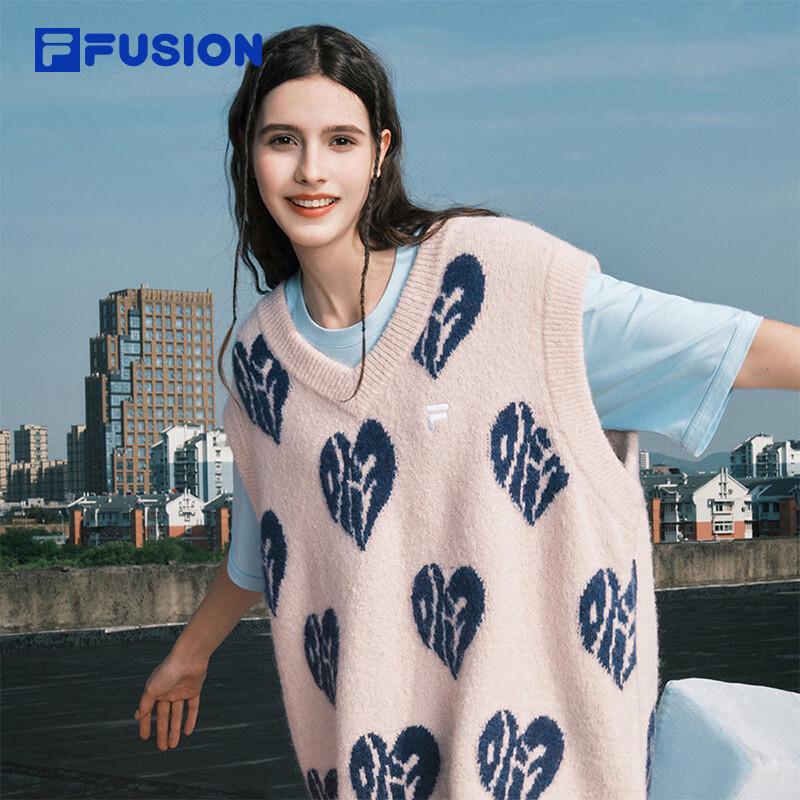 FILA FUSION Unisex Autumn 2025 Loose Knit Sweater Vest