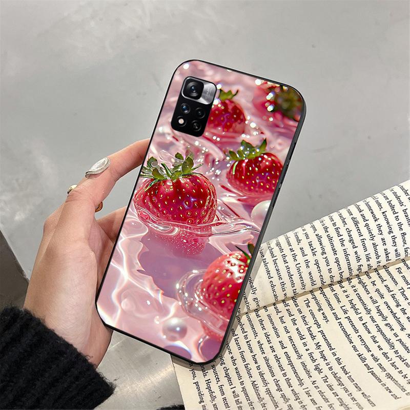 Phone Case For Xiaomi Redmi Note 14 Pro 14 13 12 11 10 Pro 14S 12S 11S Redmi 14C 13C 10 Lemon Strawberry Watermelon