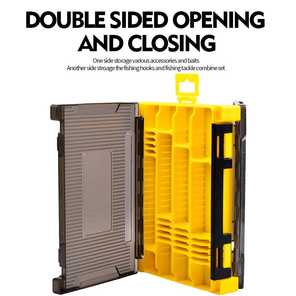 Box na dvojitú návnadu, obojstranný box na rybársky výstroj, box na uloženie falošných návnad na návnady, plastový box na návnadu na návnadu Mino Pencil