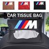 Car Rear Seat Suede Hanging Tissue Case Organizer Storage Box For M Performance Alpina M3 M5 M6 X1 X3 X4 X5 G20