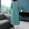 Floral Dress Plus Size Women's Mother Dress Trendy Mid-length