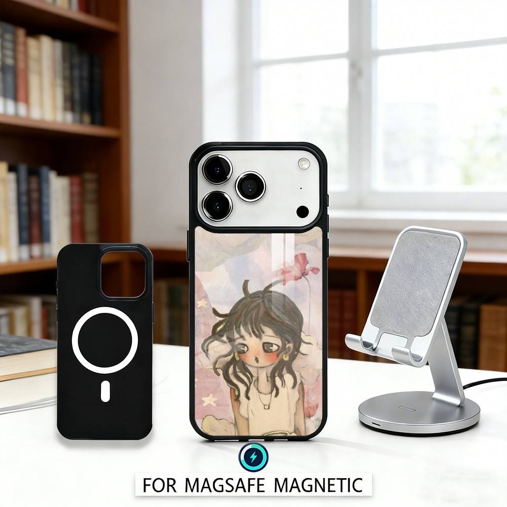 

A-Art E-Essay-A-Aya T-Takano Phone Case For iPhone17,16,15,14,13,12,Pro,Max,Magnetic For Magsafe Wireless Charging iPhone15PRO