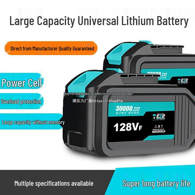 High-Capacity Lithium Battery Electric Tool Set: Circular Saw, Angle Grinder, Hammer, Wrench, and Flashlight