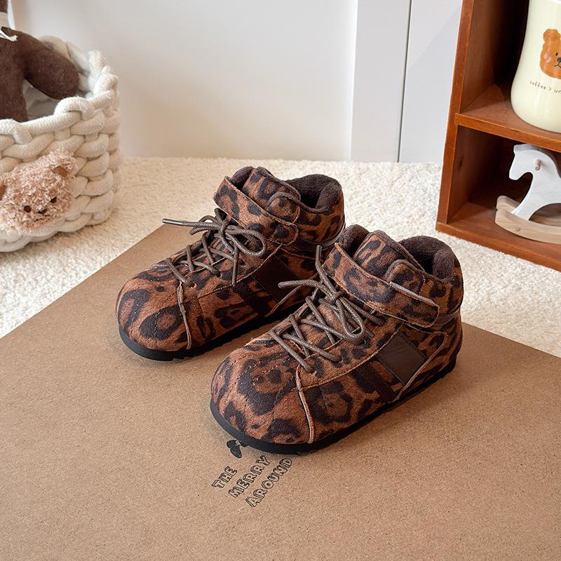 Женские ретро высокие бархатные тренировочные кроссовки Большой носок Плюс Теплая толстая подошва Издание ОсеньЗима 2025 Size 29 176cm темно-коричневого 2150₽