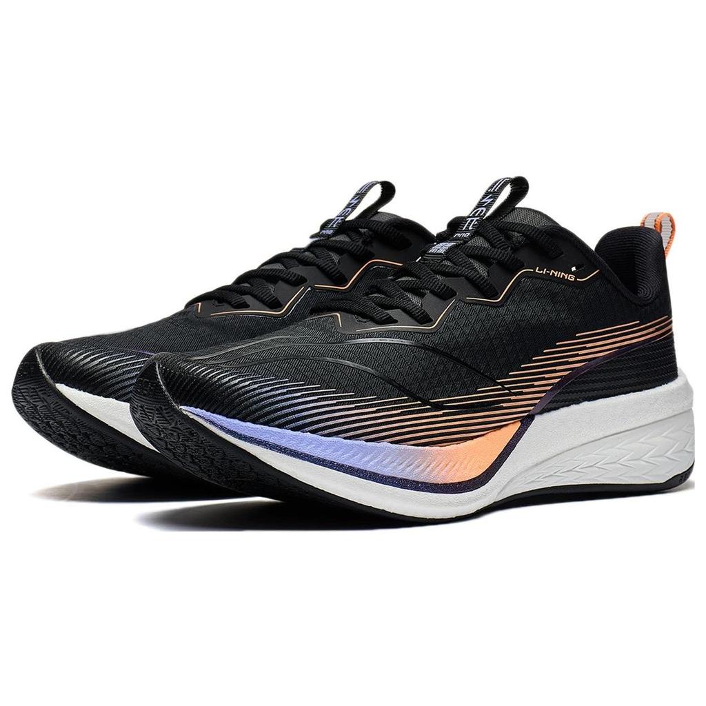 Li Ning Red Rabbit 6 Pro Stability Support Cushioning Anti-Slip Wear-Resistant Rebound Low-Top Running Shoes Women sneaker Black ARMT044-2