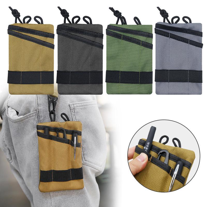 Camouflage Tactical EDC Tool Kit: Portable Outdoor Camping & Hiking Multifunctional Key Storage Bag.