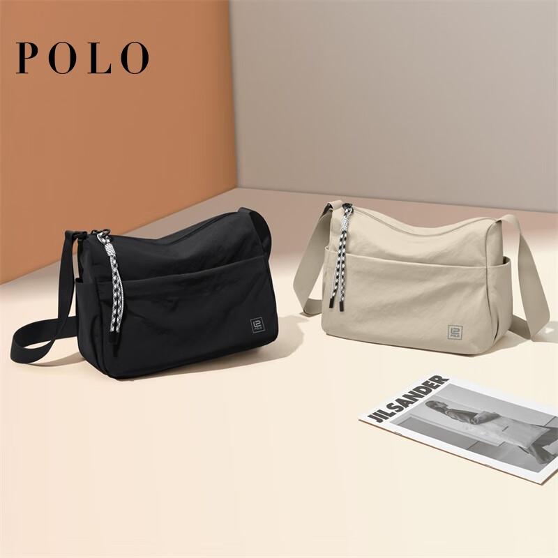 POLO Casual Crossbody Bag, Shoulder Bag, Large Capacity Sport Messenger Bag, for 12.9-inch iPad