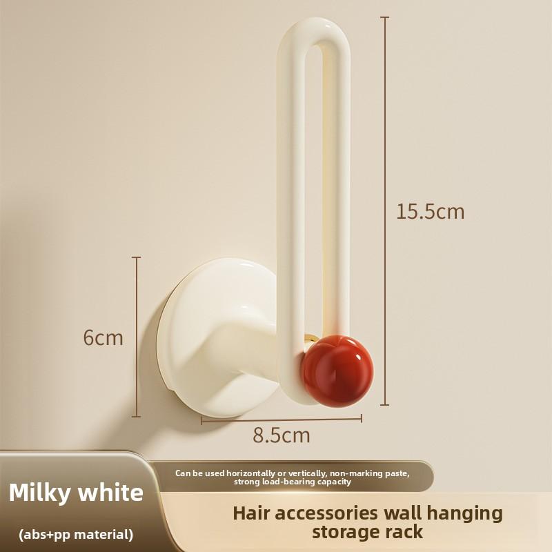 

Органайзер для резинок и аксессуаров для волос в ванной белый