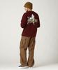 Avirex Camouflage Star Pinup Girl Long Sleeve Size & T-Shirt, Men's, XL, 415, Burgundy, 783-3930024
