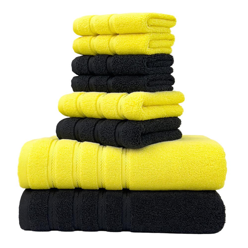 

Хлопковое полотенце для лица, квадратное полотенце, банное полотенце, набор из восьми предметов из утолщенного гребенного хлопка, бытовые модели полотенец для гостиниц, удобные домашние ежедневные потребности 1 SET