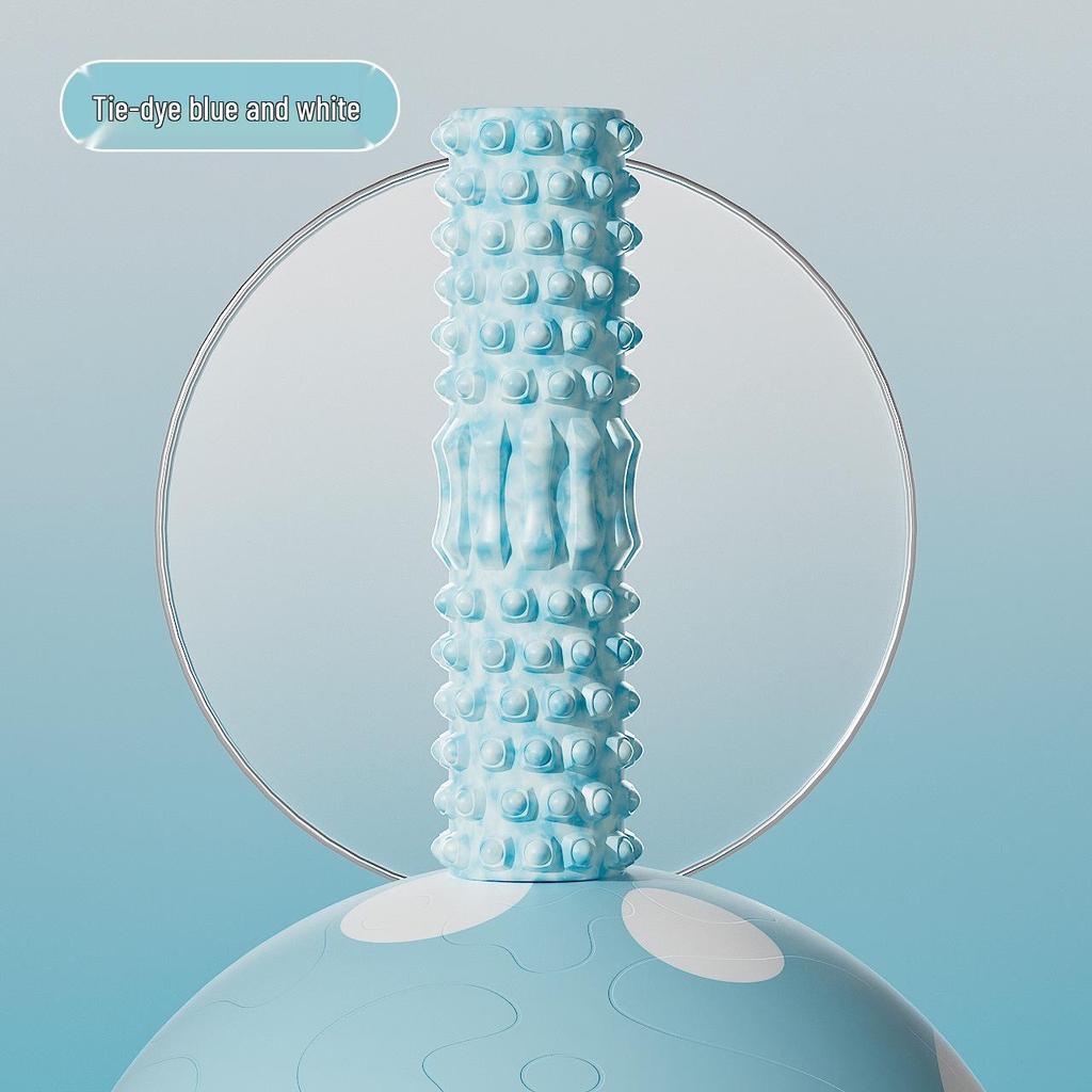 2023 Tie-Dye Foam Roller: EVA Wolf Tooth Muscle Relaxation & Slimming Yoga Massage Column
