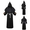 Wizard Costume Halloween Cosplay Medieval Friar Robe Priest Costume Ancient Clothing Christian Suit Cloak Halloween