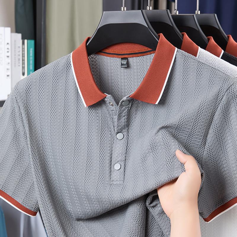 Summer Short Sleevet Casualpolo Ice Breathable Versatile M