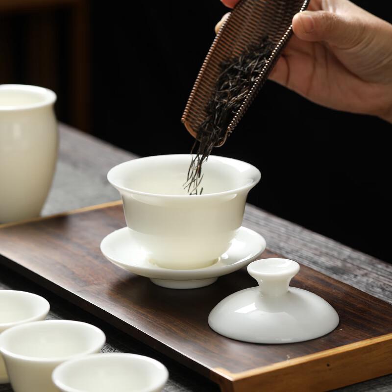 Chinese White Porcelain Gongfu Tea Set