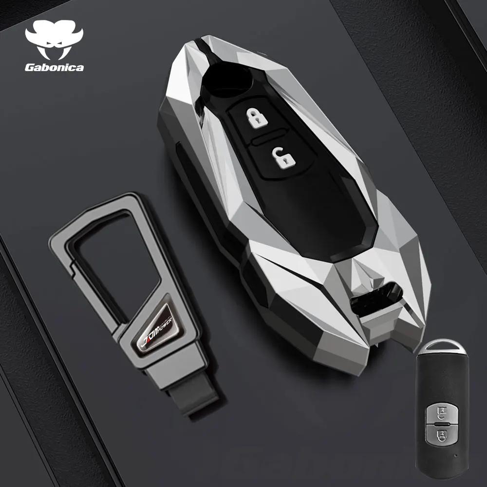 Key Case for Car New 2 3 Buttons Zinc alloy Car Key Fob Case Cover For Mazda 2 3 6 Atenza Axela Demio CX30 CX-4 CX-5 CX5 CX-3 C