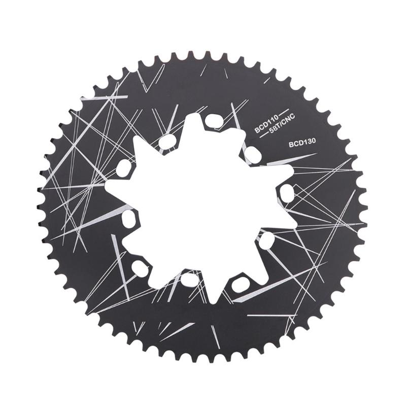 Falträder Kettenblatt 52Z/54Z/56Z/58Z/60Z Kettenblatt Schmale Breite Zähne Kettenrad Aluminiumlegierung Fahrräder Kettenblatt
