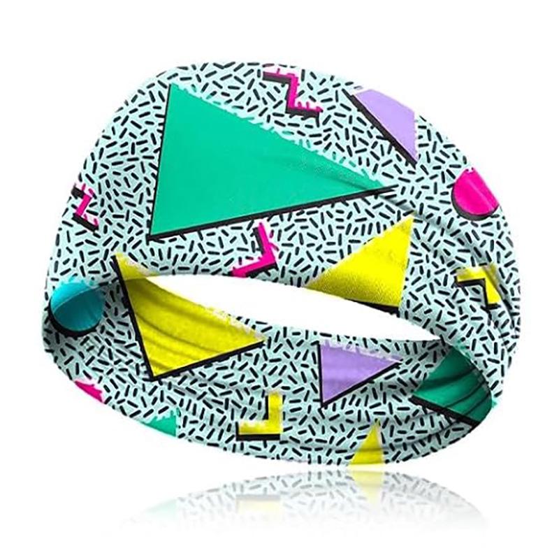 Retro Fashion Print Breathable Sports Headband for Travel, Parties, Yoga, and Running