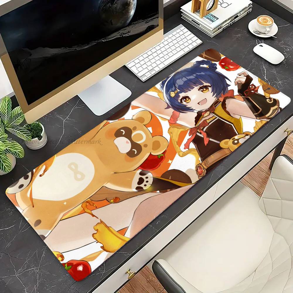Mao Xiangling Anime Genshin I-Impact Game Mousepad Non-slip Suitable For Office Computers Laptops E-sports Game Desk Mats XXL K