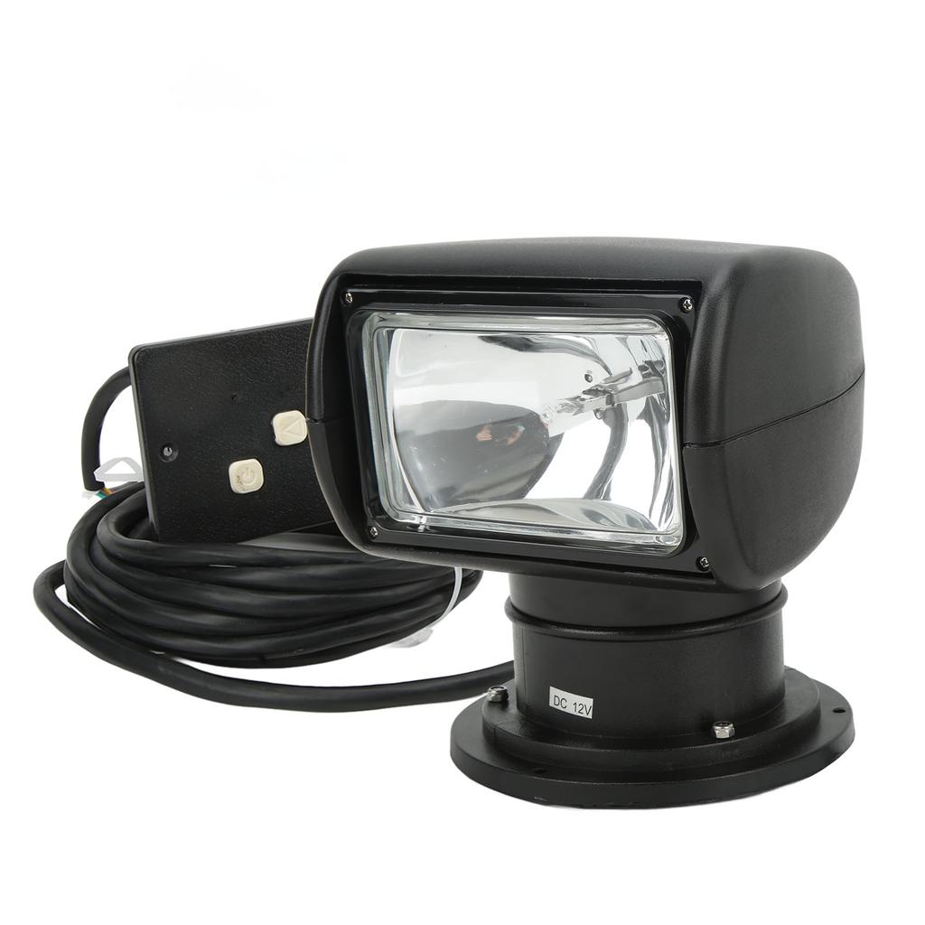 Remote Searchlight 100W 8.3A 320 Degree Rotation Waterproof Spotlight Universal Fit for Boat Yacht