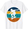 Skateboarder no ar Design de Manobra para Meninos que Andam de Skate Camiseta