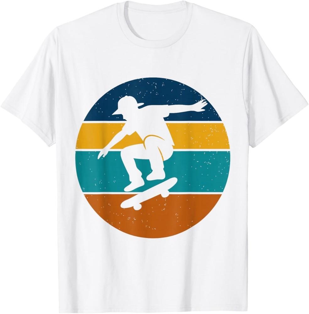

Skateboarder mid-air Trick Design for Boys who Skate T-Shirt 4XL