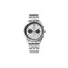 100 Meters Waterproof Casual and Versatile Quartz Steel Strap Men's Watch White Dial SSB425P1