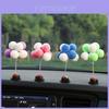 Cute Cartoon Balloon Car Ornament For Car Interior Clay Material