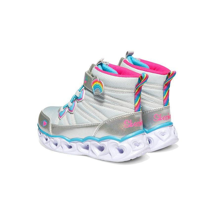Skechers Abrasion Resistant And Anti Kick Kids Lifestyle Shoes Silver Teenagers 302668L-SMLT