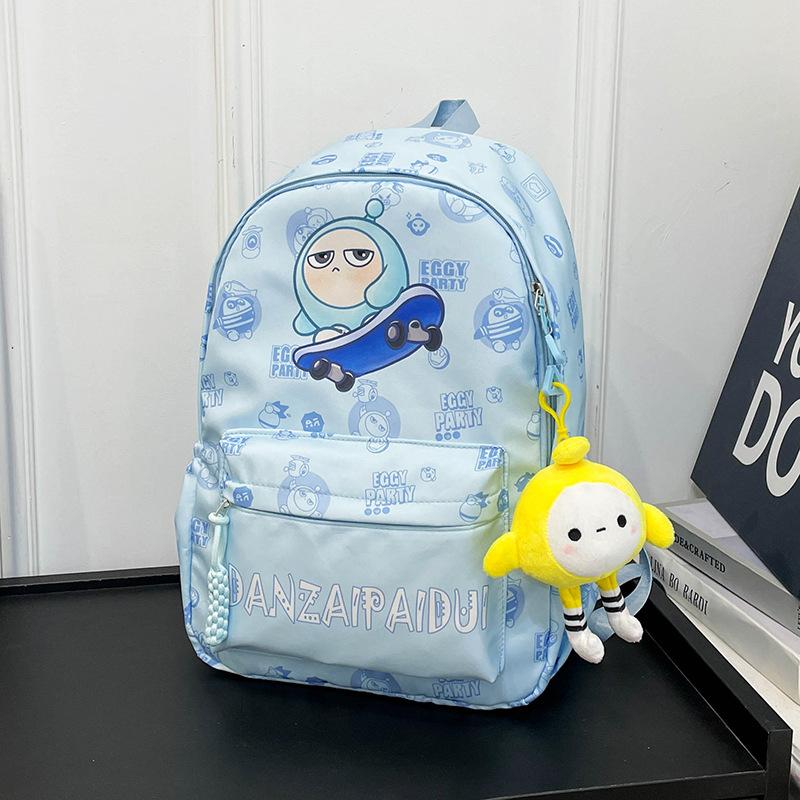 New primary school schoolbag cartoon dirt-resistant backpack travel ridge protection trend children's cute Korean version travel backpack