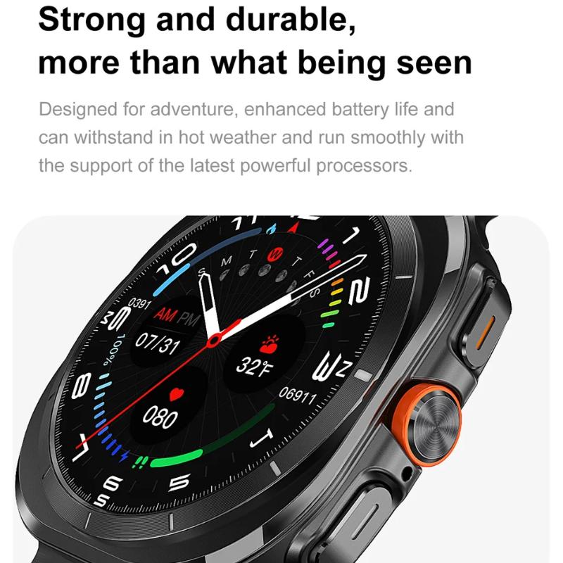 2025 Nuovo Smartwatch Orologio 7 uomo donna Sport Outdoor Bussola Chiamata Bluetooth 32GB NFC Frequenza Cardiaca Meteo Per Samsung Smartwatch