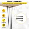 VEVOR Hairpin Table Legs 61 Cm Black Set of 4 Desk Legs Each 99.8 Kg Capacity Hairpin Desk Legs 3 Rods for Bench Desk Dining End Table Chairs Carbon