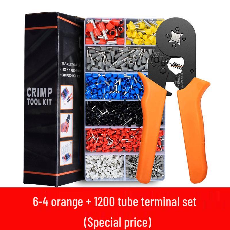 Manuelles Crimp- und Abisolierwerkzeug-Set: Spitzzange für Elektriker