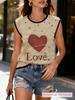 2026 Summer New Arrivals: European American Women's Round Neck Chunky Knit Sweater Vest