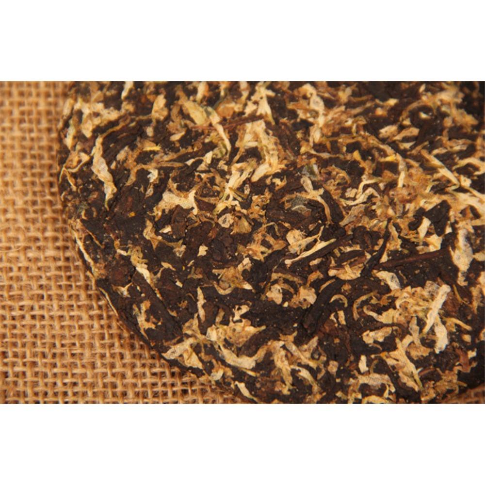 100g Yunnan Pu-er Ripe Tea Chrysanthemum Flavor China Black Puer