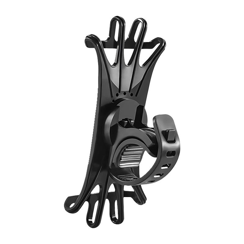 

Универсальный держатель для мобильного телефона Велосипед Мотоцикл Мобильная пряжка Тянущая Нескользящий Регулируемый Велосипедный руль Крепление Стойка для GPS чёрный