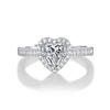 Tancise Classic 925 Sterling Silver  Moissanite Ring Ladies Jewelry Wedding Promise Party Gift