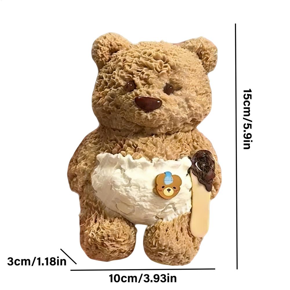 

Squeeze Fidget Toys Bear Slow-Rising Desk Accessories Stretchy Animal Relief Fidget Toys For Men Women Kids Girls Boys Home коричневый