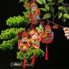 Self-adhesive Shaking Head God Pendant 3D Spring Festival Door Sticker Kitchen