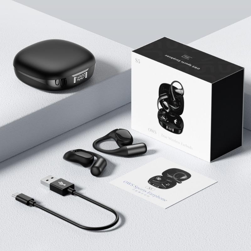 New wireless bluetooth headset S sports noise reduction ear type air conduction private mold